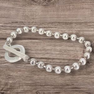 Gucci 925 Silver Beaded Bracelet